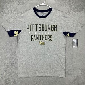 Pittsburgh Panthers T-Shirt Adult XL Grey Short Sleeve Tee Mens Hands High NEW